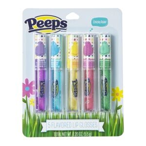 NIB Peeps 5 Flavored Lip Gloss Set